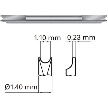 バネ棒用工具No.6825用替先(細) BERGEON
