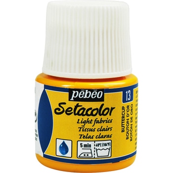 布用水性アクリル絵具 セタカラー透明色 45ml ペベオ