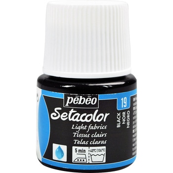 布用水性アクリル絵具 セタカラー透明色 45ml ペベオ