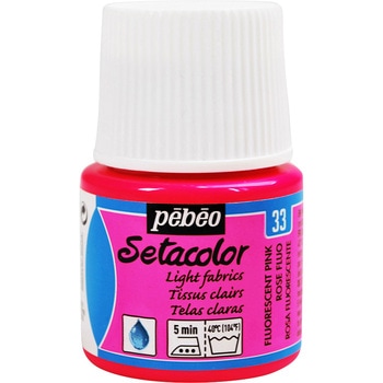布用水性アクリル絵具 セタカラー透明蛍光色 45ml ペベオ