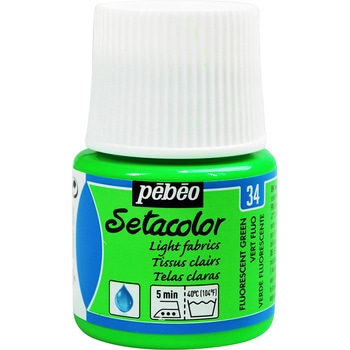 布用水性アクリル絵具 セタカラー透明蛍光色 45ml ペベオ