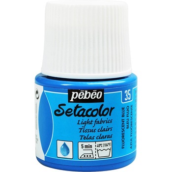 布用水性アクリル絵具 セタカラー透明蛍光色 45ml ペベオ