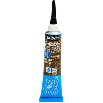 布用水性絵具 セタカラー3D グリッター 20ml ペベオ