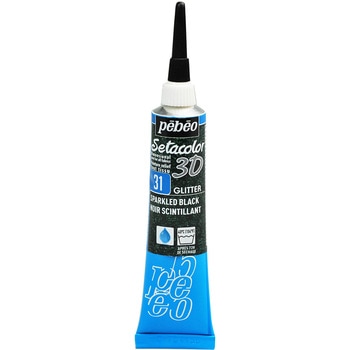 布用水性絵具 セタカラー3D グリッター 20ml ペベオ