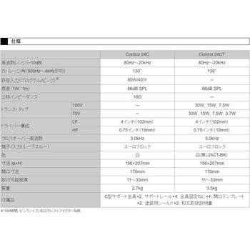 天井埋込用 2-Wayフルレンジ・スピーカー 2本セット JBL professional 埋め込み型スピーカー 【通販モノタロウ】