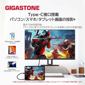 27インチ IPS 100Hzリフレッシュ レート液晶ディスプレイ Gigastone