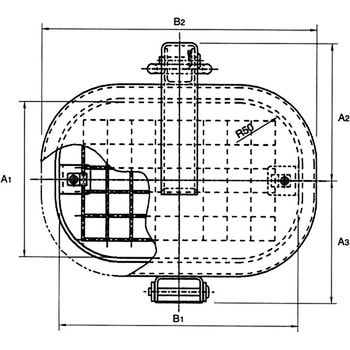 ワンタッチ窓 ハイネック形  網付タイプ(ボルト式 耐熱400℃) 椿本バルクシステム
