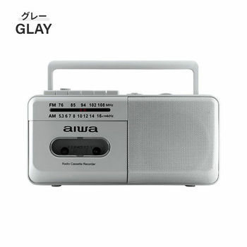 aiwa ラジカセ ラジオ カセットレコーダー 980g 電池/電源コード aiwa(アイワ)