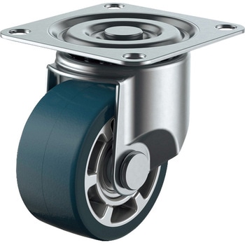 プレート式キャスターCAL-HGシリーズ(アルミホイルウレタン車輪)自在 ユーエイキャスター