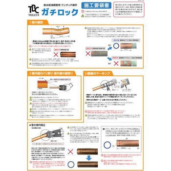 TBC ガチロック 「ガチロック」銅管ワンタッチ継手 平行ねじ オスアダプター TBC(タブチ)