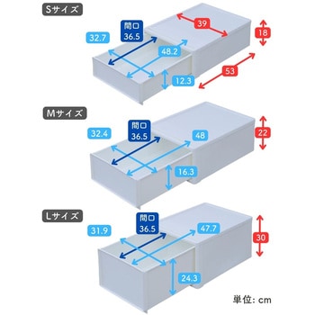 収納ボックス 奥行53cm 2個/3個/4個組 JEJアステージ