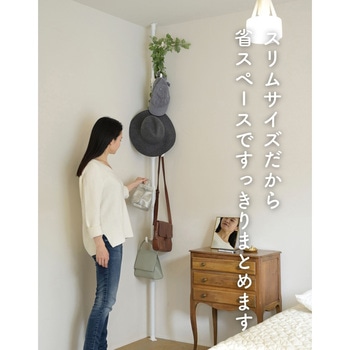 突っ張り ハンガーラック 収納 - YAMAZEN(山善)