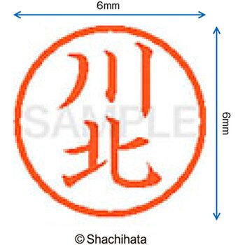 ネーム6 既製(カ) シヤチハタ