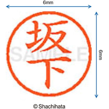 ネーム6 既製(サ) シヤチハタ