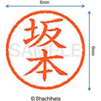 ネーム6 既製(サ) シヤチハタ