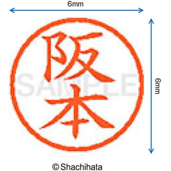 ネーム6 既製(サ) シヤチハタ