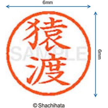 ネーム6 既製(サ) シヤチハタ