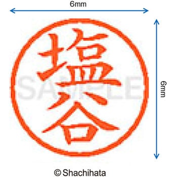 ネーム6 既製(シ) シヤチハタ