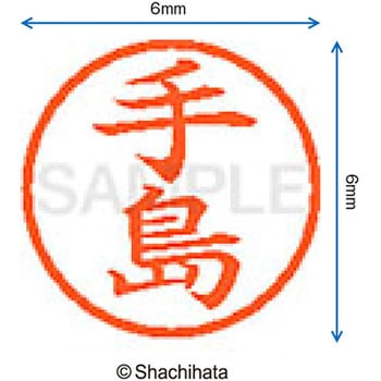 ネーム6 既製(テ) シヤチハタ