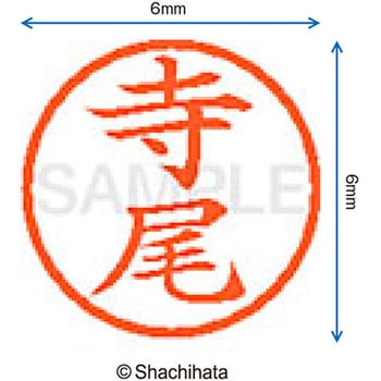 ネーム6 既製(テ) シヤチハタ