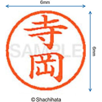 ネーム6 既製(テ) シヤチハタ