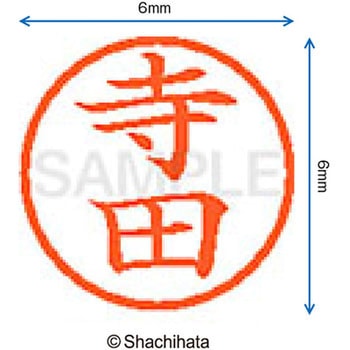 ネーム6 既製(テ) シヤチハタ