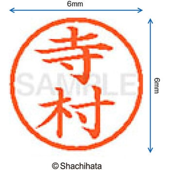 ネーム6 既製(テ) シヤチハタ