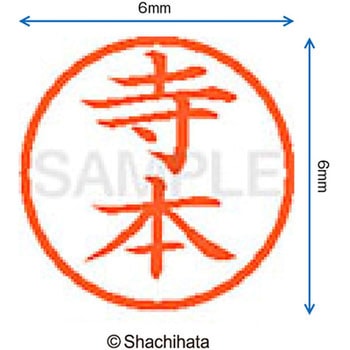ネーム6 既製(テ) シヤチハタ