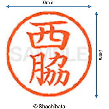 ネーム6 既製(ニ) シヤチハタ