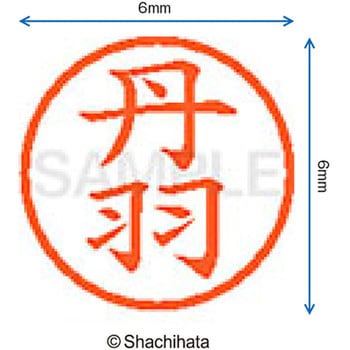 ネーム6 既製(ニ) シヤチハタ