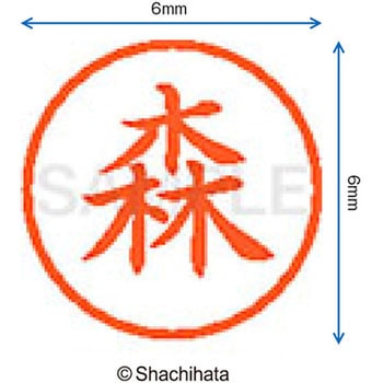 ネーム6 既製(モ) シヤチハタ