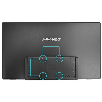 液晶ディスプレイ 18.5型/3840×2160/HDMI×1、USB-C×2/ブラック/スピーカー有/2年保証 - JAPANNEXT