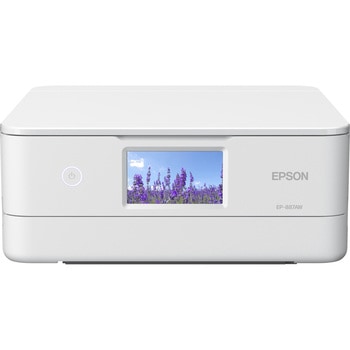 A4カラーインクジェット複合機/Colorio/6色/無線LAN・Wi-Fi/4.3型ワイドタッチパネル/ホワイト EPSON