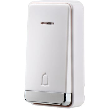 電池を使わないワイヤレスチャイム 押しボタン 防雨 受信機 ワイヤレス 電池不要 IPX4(防沫形) ELPA
