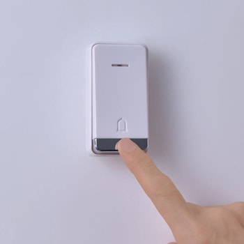 電池を使わないワイヤレスチャイム 押しボタン 防雨 受信機 ワイヤレス 電池不要 IPX4(防沫形) ELPA