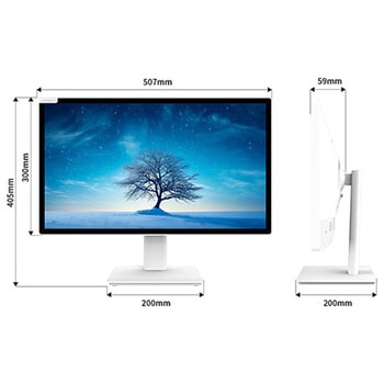 タッチパネル対応液晶ディスプレイ 21.5型/1920×1080/HDMI、USB-C×1/ホワイト/スピーカー有/2年保証 JAPANNEXT