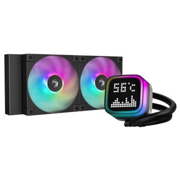 LP240/240mm水冷CPUクーラー/カスタムピクセルディスプレイ搭載/第5世代ポンプ/FD12 ARGBファン/Intel LGA1851/1700/1200/1151/1150/1155/AMD AM5/AM4 DEEPCOOL