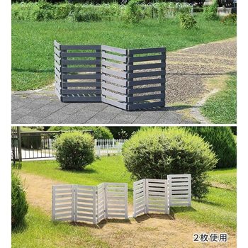 折り畳めるウッドフェンス160(横ボーダー)1枚組 住まいスタイル