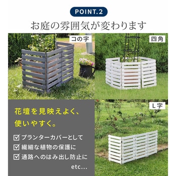 折り畳めるウッドフェンス160(横ボーダー)1枚組 住まいスタイル