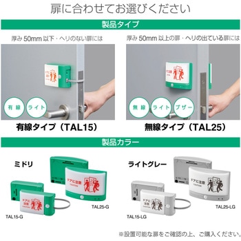 扉につけるお知らせライト(有線タイプ) キングジム