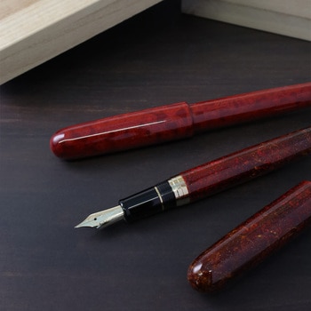 伝統漆芸 麗 石川 創作春慶加賀塗 万年筆 中字 セーラー万年筆