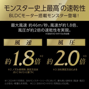 BLDCダブルファンドライヤー プレミアムモンスター MONSTER