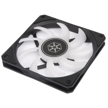 SilverStone PWM機能およびARGBライティング機能搭載の高性能120mmスリムファン SST-AS120B-ARGB SILVER STONE(シルバーストーン)