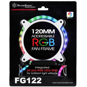 SilverStone 簡単にケースをドレスアップするRGB LED内臓 ファングリル SST-FG122 SILVER STONE(シルバーストーン)