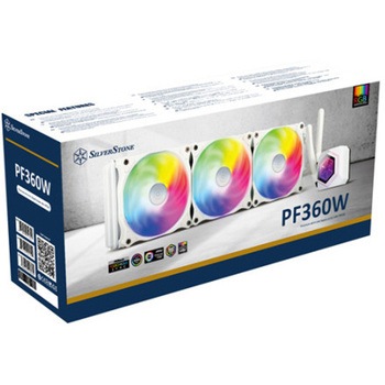 SilverStone RGB水冷クーラー 虹色12cmファンX3 SST-PF360W-ARGB-V2 SILVER STONE(シルバーストーン)
