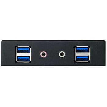 SilverStone 外部3.5ベイ用 ヘッドフォン+マイク端子、USB 3.0×4ポート増設パネル SST-FP32B-E SILVER STONE(シルバーストーン)