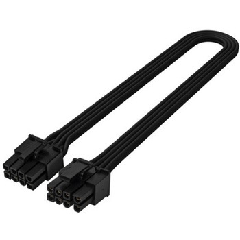 SilverStone 標準のフルレングスPSUケーブル, 2 x EPS/ATX12V 8pin to PCIe 6+2pin SST-PP06BE-PC335 SILVER STONE(シルバーストーン)