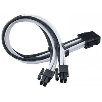 SilverStone 耐久性と柔軟性を向上させたEPS8ピン電源延長ケーブル SST-PP07E-EPS8B SILVER STONE(シルバーストーン)