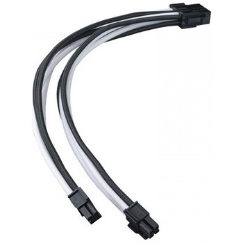 SilverStone 耐久性と柔軟性を向上させたEPS8ピン電源延長ケーブル SST-PP07E-EPS8B SILVER STONE(シルバーストーン)