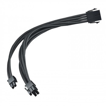 SilverStone PCIE6+2ピン電源延長ケーブル SST-PP07E-PCIB SILVER STONE(シルバーストーン)